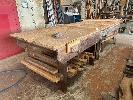 2 X Old Shcool Carpenters Benches, Total 3600mm & 1 With Vice