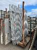 114 · 1 x STILLAGE 4 BAYS OF ASSORTED TUBE STEEL FENCE PANELS, (NOT STILLAGE)