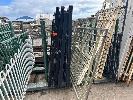 116 · 1 x STILLAGE 4 BAYS OF ASSORTED TUBE STEEL FENCE PANELS, (NOT STILLAGE)