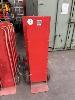 3 X Red Metal Hand Trolleys, Pneumatic Wheels
