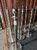 10 X Chrome Metal Bollards