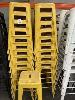 21 X Yellow Metal Bar Stools, 650mm (H)