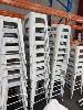 25 · 140 x WHITE METAL BAR STOOLS, 650mm (H)