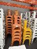 26 · 36 x ORANGE METAL CHAIRS & 4 x YELLOW METAL CHAIRS