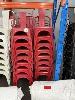 48 X Red Metal Chairs