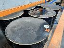 12 X Steel 200 Litre Drums With Circular Table Top