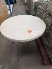 74 · 16 x POLY CIRCULAR FOLDING TABLES, 800mm DIAMETER x 750mm (H), 1 x STILLAGE