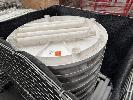 9 X White Poly Circular Tables, 950mm Diameter X 740mm (H), 1 X Stillage