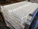 106 · 62 x WHITE PLASTIC AMERICANA FOLDING CHAIRS, 1 x STILLAGE & CONTENTS