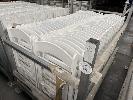 108 · 60 x WHITE PLASTIC AMERICANA FOLDING CHAIRS, 1 x STILLAGE & CONTENTS