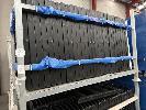 58 X Black Plastic Americana Folding Chairs, 1 X Stillage & Contents