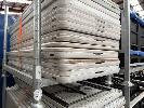 113 · 18 x LIFETIME POLY TRESTLE TABLES, 1800 x 720mm, 1 x STILLAGE & CONTENTS