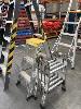 157 · 3 x ASSORTED ALUMINIUM STEP & EXTENSION LADDERS