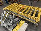160 · 17 x TUBULAR STEEL PEDESTRIAN SAFETY CONTROL PANELS WITH BASES & TROLLEY