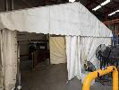 Single Apex Structure, 6 X 3m, With White Vinyl Roof, 3 X Sides,, 6 X Concrete Blocks, Aluminium Frame &, Ratchet Straps