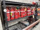 168 · BAY OF STEEL KEYLOCK SHELVING & CONTENTS FIRE EXTINGUISHERS & FIRE BLANKETS