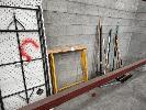 3 X Lifetime Plastic Fold Up Trestle Tables, 2 X Trestle Legs, Brooms & Shovels