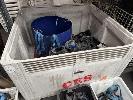 2 X Stillages & Tub Full Of Straps & Ratchets
