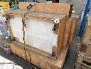 258 · MOBILE TIMBER TABLES, 6 x PALLETS