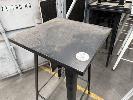 19 X Black Steel High Cocktail Tables, 500 X 500mm
