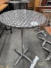 26 X Chrome Circular Top Cocktail Tables