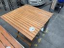 6 X Fold Up Timber Tables, 700 X 700mm
