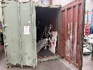 312 · 20' STEEL SHIPPING CONTAINER, GREEN, WITH TIMBER FLOOR