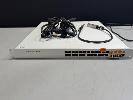 240 · CISCO MERAKI MS350-24P 24-PORT PoE+ SWITCH, 2 x MA-PWR-640WAC PSU WITH, - STACKING CABLE (600-22160-A) & 2 x NOTCH POWER CABLES, (DEVICE ACCOUNT STATUS UNKNOWN), (SUBJECT TO INSURANCE CLAIM), S/N:Q2WP4NQUW69S NO GST