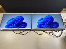 2 X Monitors, Lenovo Thinkvision S27i-10 27" Fhd Ips Widescreen, Hdmi, Vga (With Cables) (No Stands)