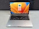 195 · LAPTOP, APPLE MACBOOK PRO (A1708), CORE i5 7360U (7TH GEN) @ 2.3GHz, 16GB DDR3 RAM, 256GB SSD, 13.3" RETINA DISPLAY (2560x1600), INTEL IRIS PLUS GRAPHICS 640, Wi-Fi, BLUETOOTH, MAC OS 13 INSTALLED (NO USB-C POWER SUPPLY), (NOTE: BATTERY SERVICE MESSAGE), S/N:FVFYK232HV2H