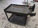 153 · STOCK PICKER TROLLEY, 2 TIER, 90 x 60cm, (NOTE: DAMAGED HANDLE)