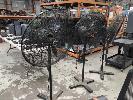 3 X 750 Mm Industrial Pedestal Fans, Bristol. Model Fa-B41758. 240v.