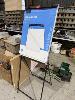 49 · J BURROWS FLIPCHART PAD ON EASEL, 2 x FRAMED CANVAS PRINTS