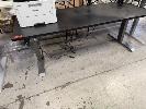 DESKY DUAL SIT STAND ELECTRIC DESK, BLACK, 180 x 75cm