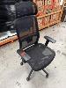 MESH BACK ERGONOMIC OFFICE ARM CHAIR, BLACK