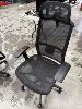 MESH BACK ERGONOMIC OFFICE ARM CHAIR, BLACK