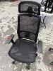 MESH BACK ERGONOMIC OFFICE ARM CHAIR, BLACK