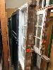 15 · OREGON ENTRANCE SET, DOUBLE FROSTED GLASS, 2140 x 1850mm, CIRCA 1930'S