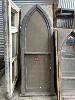 Pair Arched Timber Church Windows, 890 X 2400mm