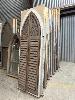 Set 5 Arched Timber Church Windows With Shutters, 2400 X 850mm