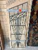 Pair Art Deco Leadlight Panels, 510 X 1640mm