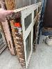 Red Pine 4 Pane Casement Leadlight Window, 2495 X 1835mm, Circa 1930'S