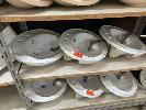 SET 3 OVAL CERAMIC SINKS, WHITE