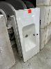 2 x VANITY TOP CERAMIC SINKS, WHITE