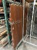 Pair Cedar Gates, Fixed Panel, Metal Frame, 2500 X 1800mm (H)