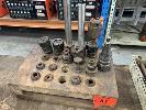8 X Bt30 Tool Holders & Assorted Tooling In Timber Stand