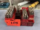 108 · ASSORTED NUMBER & LETTER PUNCHES, 4 x PACKS