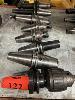 122 · 8 x BT40 TOOL HOLDERS, ASSORTED TYPES, INC. SHRINKING & COLLET CHUCKS