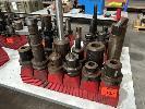 128 · 12 x BT50 TOOL HOLDERS WITH ASSORTED TOOLING INCLUDING PLASTIC STANDS