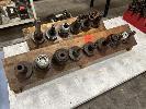 136 · 14 x BT50 TOOL HOLDERS WITH ASSORTED TOOLING INCLUDING 2 x TIMBER STANDS